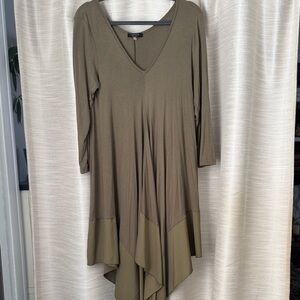 Cynthia Rowley Olive Asymmetrical Dress